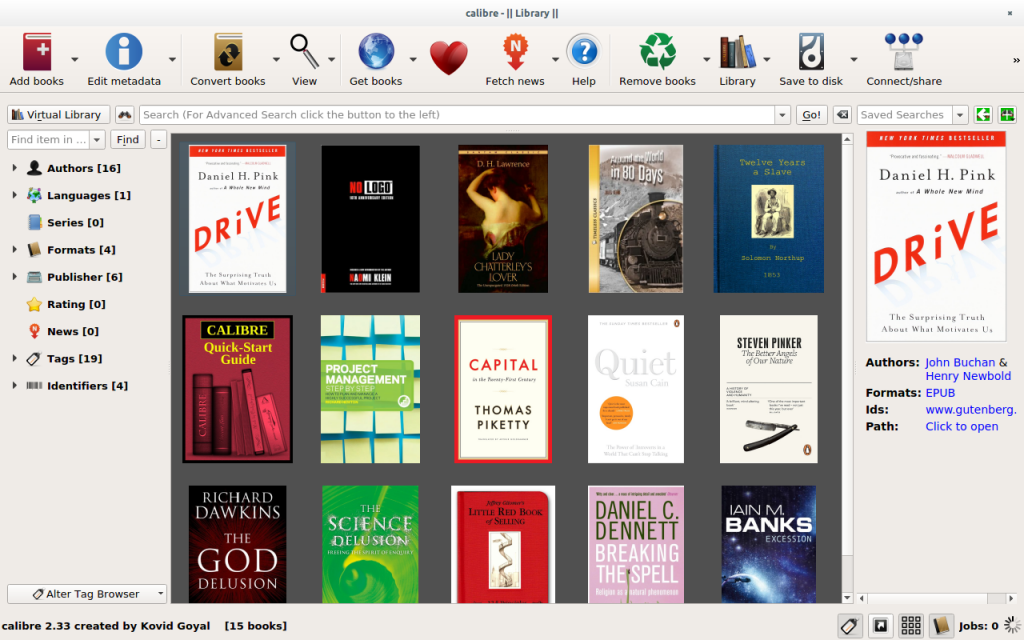 ebook manager open source